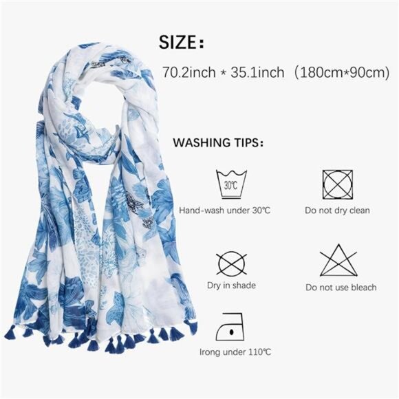 Women Lightweight Fashion Scarves Boho 004 - Picture 3 of 5